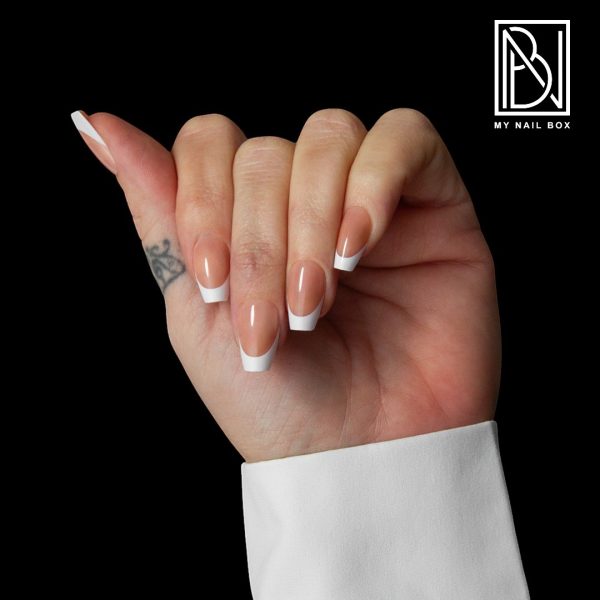 COFFIN SHORT NUDE GEL TIPS MY NAIL BOX GET FRENCH