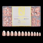 GET FRENCH ALMOND SMALL NUDE GEL TIPS MY NAIL BOX NUDE BOX 1080