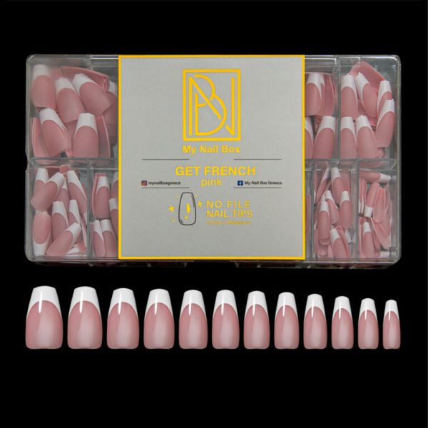 GET FRENCH COFFIN MEDIUM PINK MY NAIL BOX GEL TIPS 1080 768x768
