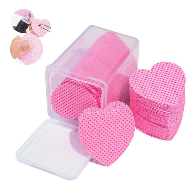 200 bambakera panakia katharismoy kollas proswpoy heart shape (7) Βαμβακερά Πανάκια Καθαρισμού Κόλλας