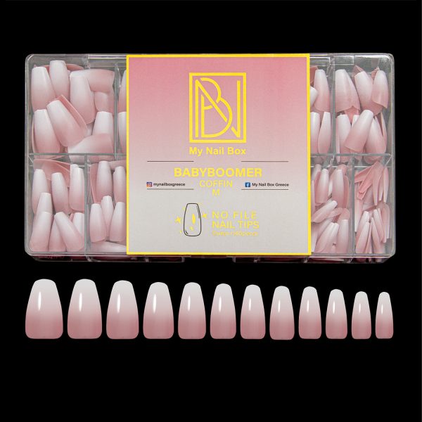 BABYBOOMER GEL TIPS BALLERINA PINK MY NAIL BOX