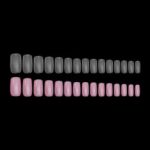NO FILE GEL TIPS CLEAR LARGE SQUARE MY NAIL BOX BOTH MATTE AND GLOSSY 247x247