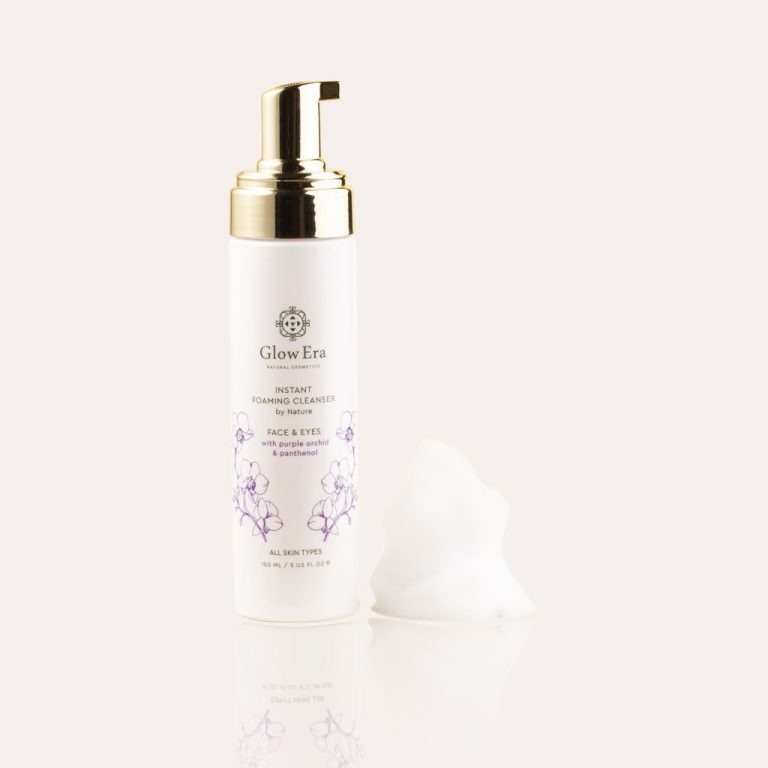 Aφρός Καθαρισμού Glow Era, (Instant Foaming Cleanser), Πρόσωπο και Μάτια με Μωβ Ορχιδέα, 150ml Aφρός Καθαρισμού Glow Era