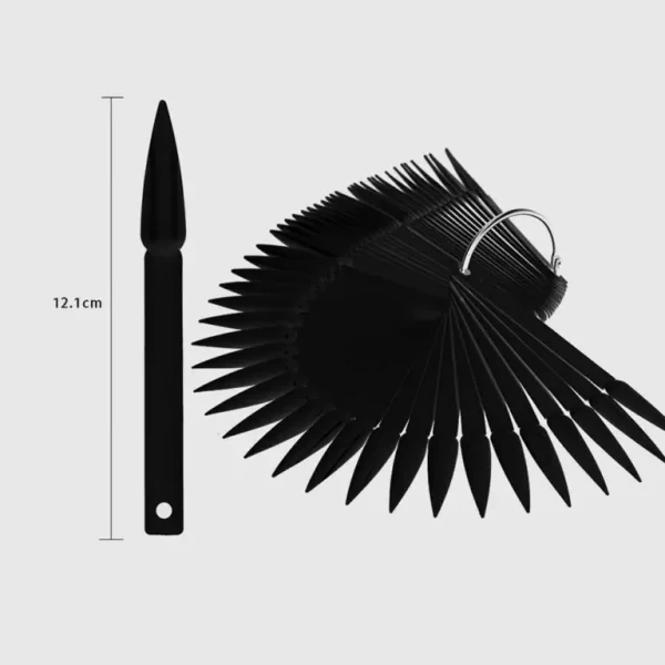Δειγματολόγιο Νυχιών Stiletto Μαύρο