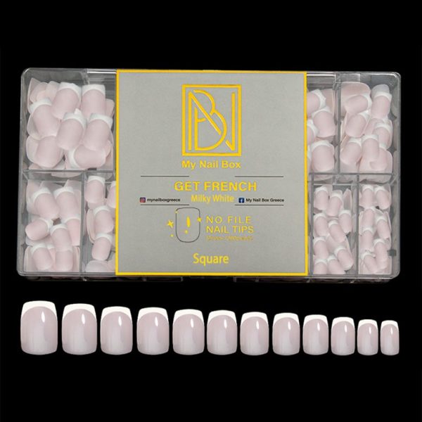 GET FRENCH - Square Milky White (2cm)