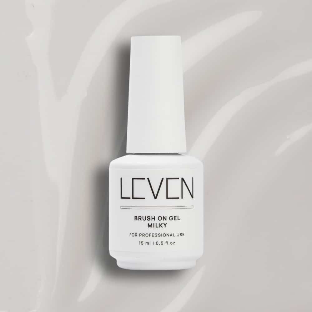 brush-on-gel-milky Leven | Brush on Gel Milky 15ml - Image 1