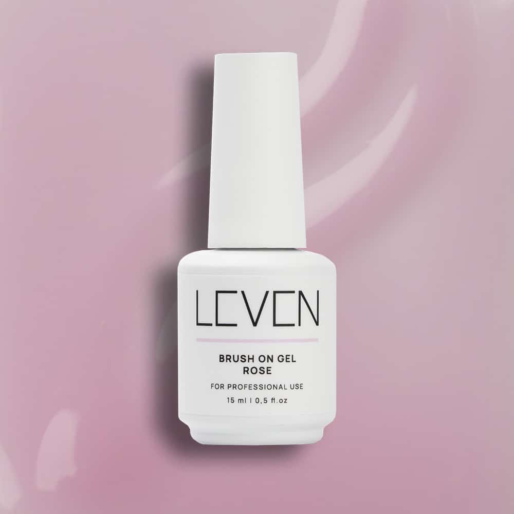 brush-on-gel-rose Leven | Brush on Gel Rose 15ml - Image 1