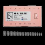 NO FILE GEL TIPS CLEAR SQUARE MY NAIL BOX 768x768