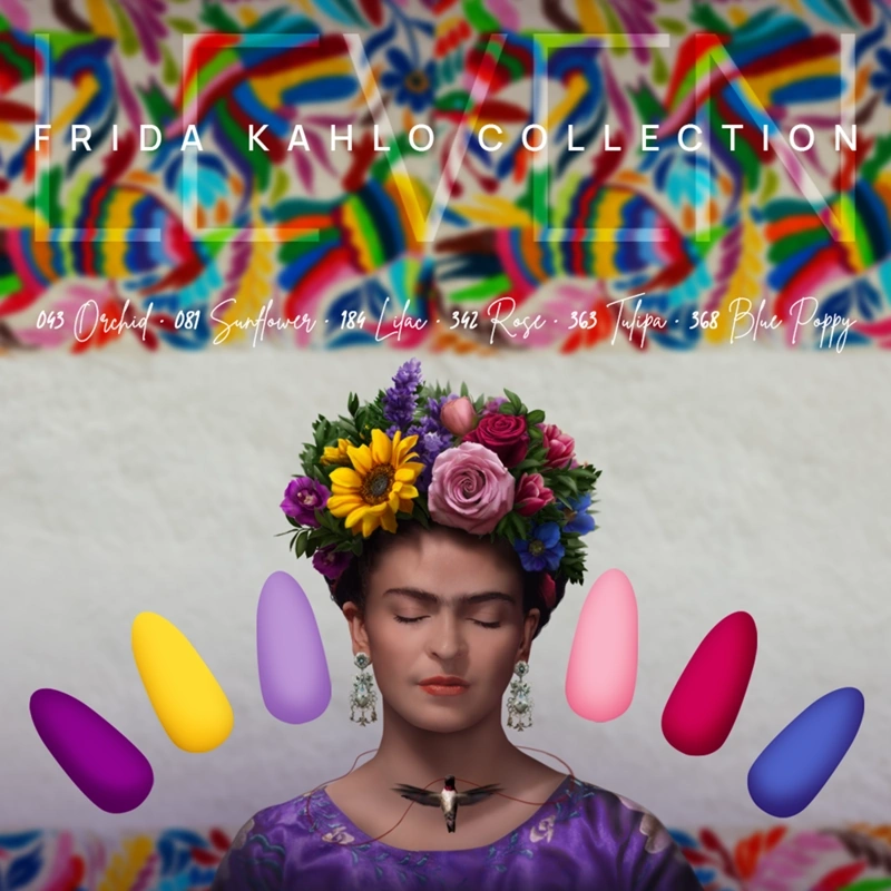 Leven | Ημιμόνιμα βερνίκια Frida Kahlo (5+1 Δώρο) Leven | Ημιμόνιμα βερνίκια Frida Kahlo (5+1 Δώρο)