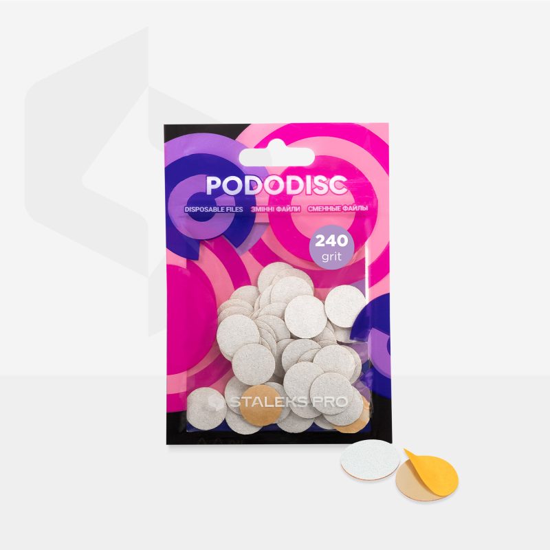 Disposable white files for pedicure disc PODODISC S EXPERT 240 grit